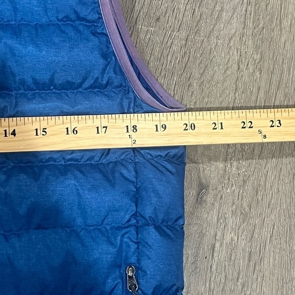 Small Eddie Bauer eb650 Down Insulated Blue Gilet Vest Puffer Full Zip Warm - Picture 6 of 13